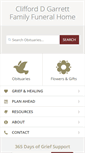 Mobile Screenshot of clifforddgarrettfamilyfh.com